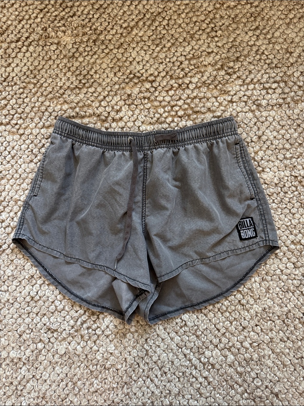 Billabong Women's Gray Athletic Surf Shorts